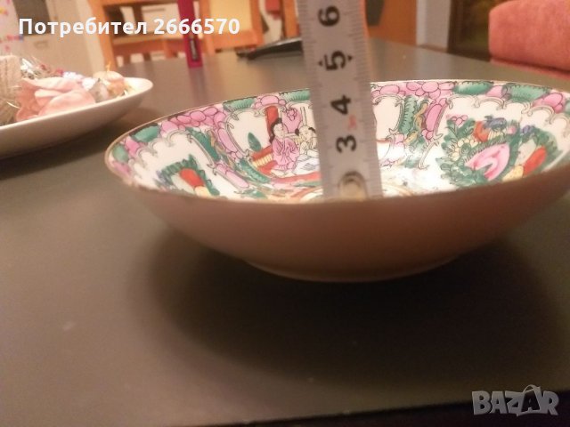 Китайска порцеланова чиния , китайски порцелан, снимка 7 - Антикварни и старинни предмети - 35031372
