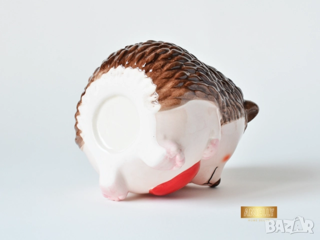 Керамична Саксия Таралеж със Сърце / Декоративна Кашпа за Растения / Подарък за Дете / Кашпа Ежко, снимка 12 - Декорация за дома - 52398832