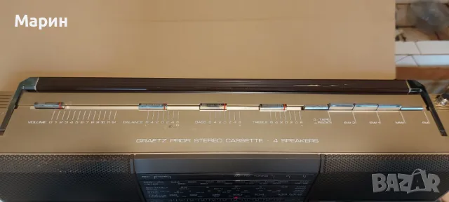 Винтидж касетофон, снимка 7 - Радиокасетофони, транзистори - 49799622