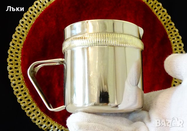 Посребрена каничка,латиера от месинг. , снимка 2 - Аксесоари за кухня - 36597582