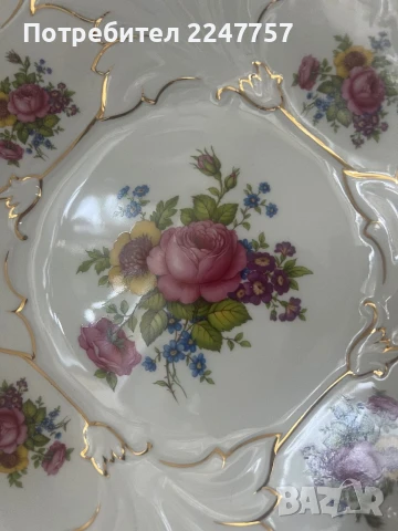 Плато порцелан Weimar, снимка 4 - Антикварни и старинни предмети - 51381457