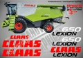 CLAAS Lexion 570 стикери надписи, снимка 7