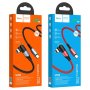 Hoco плетен Lightning(iPhone) USB Кабел 2.4A 1.2m U100 / Червен / Баркод : 2401943, снимка 2