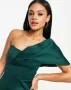 Нова дамска зелена рокля ASOS, тип неопрен, снимка 2