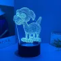Холограмна 3D LED лампа Сладко куче,RGB Седемцветен Интелигентен Контрол,USB , снимка 1