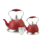 Комплект чайници Haus Roland 3л. и 1л.,С цедки,Индукционно дъно,Червени, снимка 1 - Аксесоари за кухня - 44863330