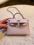Hermès Mauve Pale Epsom Mini Kelly Sellier 20 Palladium Hardware, 2023, снимка 5