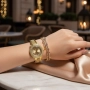 Бляскав дамски комплект часовник и гривна – съчетава елегантност и практичност, снимка 3