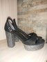 Дамски обувки с дебел ток. 39 номер, снимка 1 - Дамски обувки на ток - 43475129