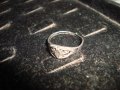 СТАР СРЕБЪРЕН ПРЪСТЕН ВИСОКА ПРОБА СРЕБРО МАЙСТОРСКА ЮВЕЛИРНА РЪЧНА РАБОТА 22246, снимка 6