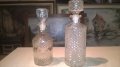 стъкленици с тапи за колекция коняк или уиски-2бр, снимка 1 - Антикварни и старинни предмети - 27501383