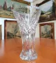 Голяма, масивна кристална ваза. Стилна, изчистена визия. Тежък и масивен кристал., снимка 4