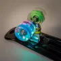 Скейтборд Pennyboard Алуминиев Синьо Жълт с Дръжка и LED 56x14cm S_1233978, снимка 3