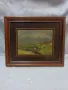 Стар рамкиран авторски акварел подписан Тодор Димитров  63 г, снимка 4