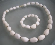 Колие и гривна бял ахат, снимка 6