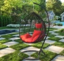 Ратанова Маса и 2 Стола + Луксозна Висяща Люлка тип Гнездо – Градински Комплект за Релакс, снимка 3