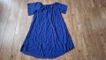 3XL/4XL Дамска синя рокля , снимка 1 - Рокли - 43253915