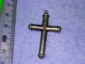 СТИЛЕН СРЕБЪРЕН ВИНТИДЖ АРТ КРЪСТ СРЕБРО ВИСОКА ПРОБА РЪЧНА ИЗРАБОТКА 18732, снимка 3