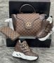 Дамска чанта портфейл и кецове Louis Vuitton код 107