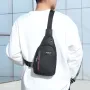5852 Малка спортна чанта за през рамо мини раница с отвор за кабел, снимка 2
