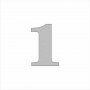 Релефни Сребърни Цифри - Числа (номера) за стаи, апартамент, хотел или свободно писане., снимка 2