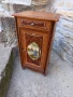 Стар Антикварен Ръчно Рисуван Дървен Шкаф Шкавче., снимка 1