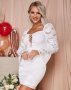 ЛИКВИДАЦИЯ!! Уникална бяла дантелена рокля кръщене Alessa Cliche Nikole Collection 