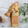 Нова Статуетка Котка Декорация Коте 25см, снимка 3