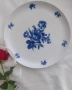 Порцеланово плато Heinrich Residenz Höchst с декор от сини цветя, снимка 3