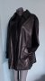 Палто с хастар от естествена кожа "Vera Pelle" / голям размер , снимка 1 - Палта, манта - 43621932