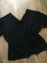 Черна блузка с дантела , снимка 1 - Тениски - 32824675
