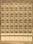 Марки надпечатки-5 върху 30 ст(1909)-Чист блок 35 броя, снимка 1