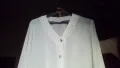 Дамска риза ,бяла коприна , снимка 3