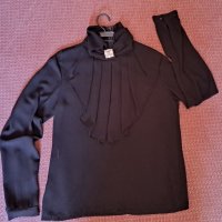 Дамски ризи циклама и черна, снимка 3 - Ризи - 40526156