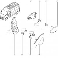 Мигач в огледало за Renault Master 2010-,Nissan Interstar 2010-, Opel Movano 2010- Дясна страна, снимка 3 - Части - 36906941