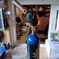 Газова горелка с пиезо запалване и зареждаща се бутилка 1.2 кг, снимка 1 - Други инструменти - 39322823