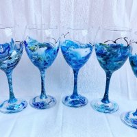 Комплект от  6 броя чаши тема "Море", снимка 2 - Декорация за дома - 43212045
