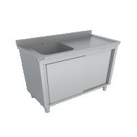Шкаф с мивка неръждаема стомана, снимка 3 - Обзавеждане за заведение - 43227237