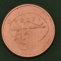 5 евро Нидерландия  2004 рядка сребърна монета, снимка 2 - Нумизматика и бонистика - 43715929