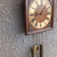 Стар немски стенен часовник с тежести - Junghans - Антика - 1970г., снимка 3 - Антикварни и старинни предмети - 43706781