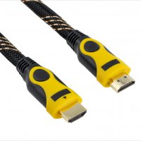 Кабел HDMI - HDMI 3 метра Ver.:1.4 Digital One SP00069 FullHD позлатени накрайници с твърда оплетка , снимка 2 - Стойки, 3D очила, аксесоари - 19900545