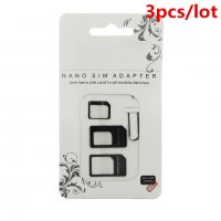 Nano sim adapter нано сим адаптер за сим карти, снимка 1 - Карти памет - 32757458