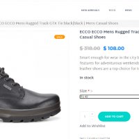 Водоустойчиви туристически , градски обувки ECCO  Rugged Track GORE-TEX Tie номер 42, снимка 2 - Други - 38477743