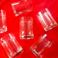 Старинни ръчно гравирани чаши за уиски безалкохолно , снимка 6 - Чаши - 44004886