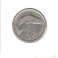 Ireland-10 Pence-1980-KM# 23-large type, снимка 3 - Нумизматика и бонистика - 43836453