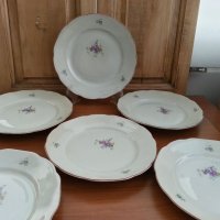 Стар български порцелан чинии, снимка 1 - Антикварни и старинни предмети - 33343437