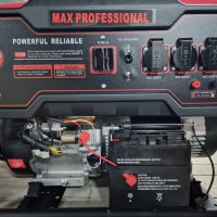  Генератор за ток 6.5kw Max Professional монофазен с ел. стартер 100% медни намотки! Професионален, снимка 1 - Други машини и части - 38554638