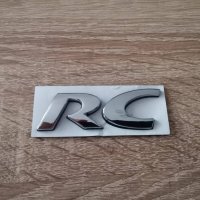 Peugeot РС Пежо RC сребриста емблема надпис, снимка 1 - Аксесоари и консумативи - 37670167