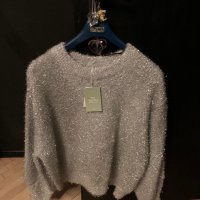 Пуловер сребърен, снимка 4 - Блузи с дълъг ръкав и пуловери - 38832671