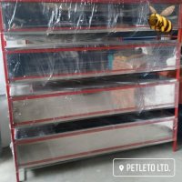 Пчеларска вана за разпечатване INOX, 2 метра / с две работни решетки, снимка 3 - Други стоки за животни - 29180609
